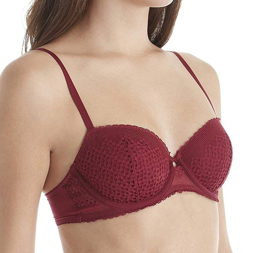 DKNY Women's Sheer Lace Balconette